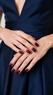 Deep Wine or Burgundy Nails Deep Wine or Burgundy Nails
