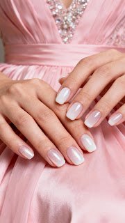 Sheer Milky White Nails Sheer Milky White Nails
