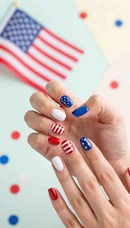 patriotic nail art patriotic nail art