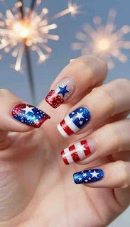 sparkly 4th of july nail design ideas sparkly 4th of july nail design ideas