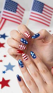 sparkly 4th of july nails sparkly 4th of july nails