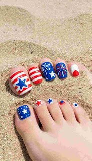 4th of july toenail design ideas 4th of july toenail design ideas