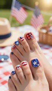 sparkly july 4th nails sparkly july 4th nails