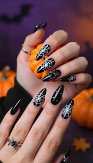 spooky spider nail designs spooky spider nail designs