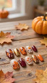 autumn nail art autumn nail art