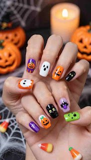 cute halloween nail art cute halloween nail art