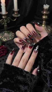 gothic nail art gothic nail art