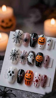 spooky nail designs spooky nail designs