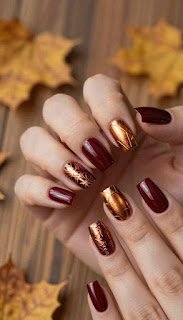 square nail designs for fall