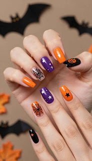 trendy halloween manicure trendy halloween manicure