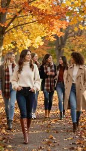 Fall outfits women with boots