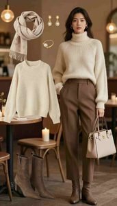 cozy yet elegant outfits for women