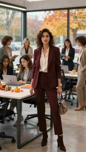 stylish office looks for autumn women