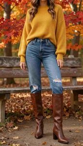 trendy fall boot looks
